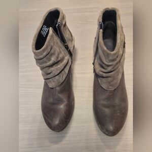 Clarks Brown Suede Ankle Boots